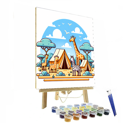 Safari Wildlife Camp Paint By Numbers Kits