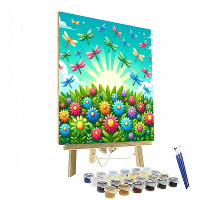 Dazzling Dragonflies Paint By Numbers Art