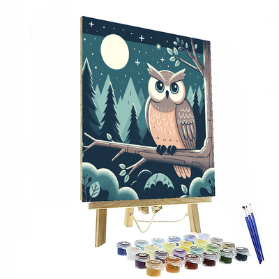 Mysterious Owl Painting By Numbers Kit