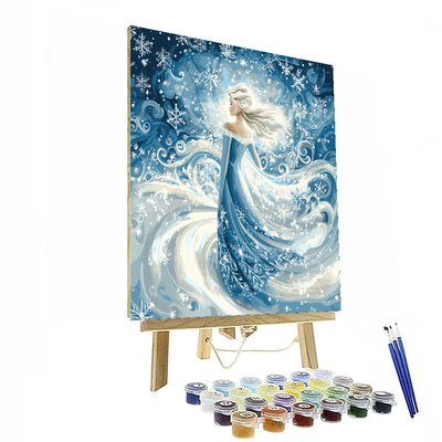 Frozen Dreams With Elsa - Disney Inspired Painting By Numbers Kit