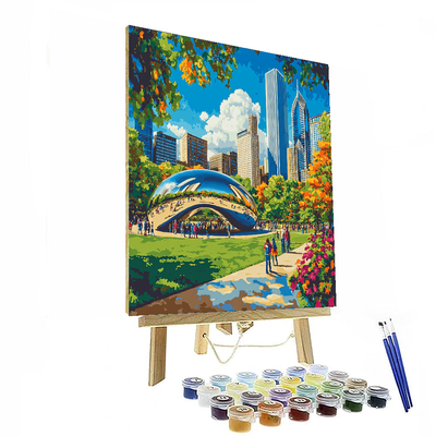 Millennium Park - Chicago, Usa Numbered Painting Kits