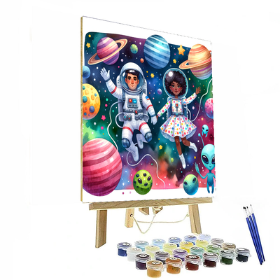 Adventurous Space Pioneers Paint By Numbers Kits