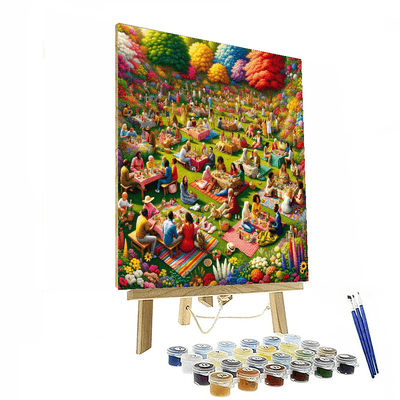 Joyful Garden Gathering Paint By Number