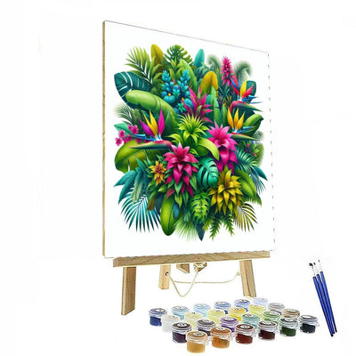 Tropical Flora Fiesta Numbered Painting Kits