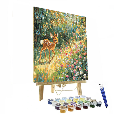 Bambi's Meadow Playtime - Disney Inspired Numbered Painting Kits