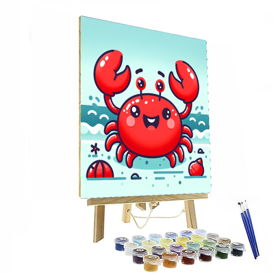 Colorful Crab Number Painting