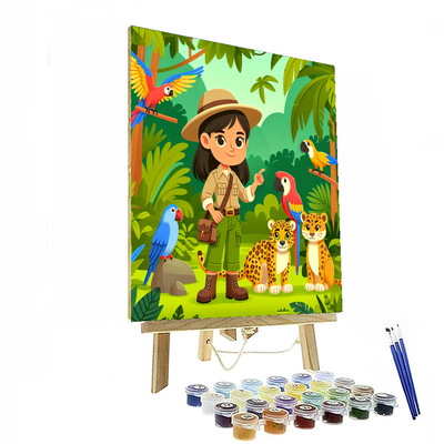 Jungle Animal Expedition Paint By Number