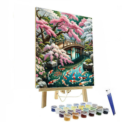 Tranquil Japanese Water Garden Paint By Numbers Kits