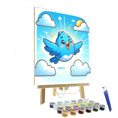 Bouncy Bluebird Painting By Numbers Kit