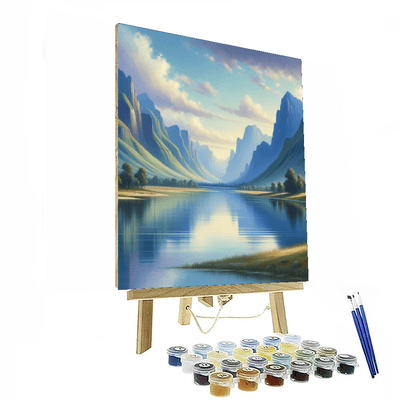 Tranquil Lake Retreat Numbered Painting Kits