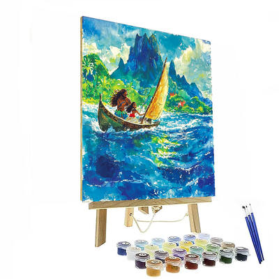 Moana And Maui's Adventure - Disney Inspired Numbered Painting Kits