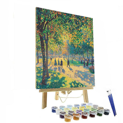 Georges Seurat Inspired Enchanted Park Stroll  DIY Paint By Numbers