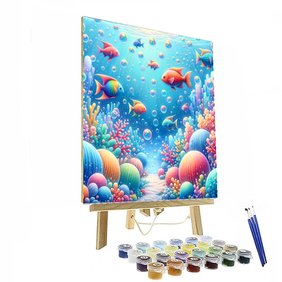 Bubbly Bubble World Painting Number Kit