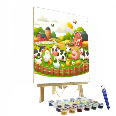 Joyful Farmyard Adventures Paint By Color