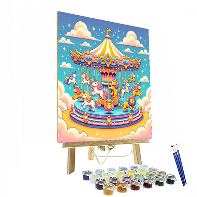 Magical Carousel Rides Numbered Painting Kits