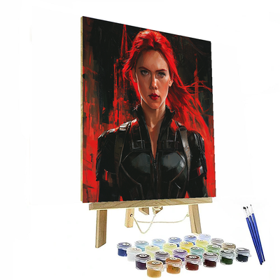 Scarlett Johansson: The Enigma Of The Black Widow Paint By Color