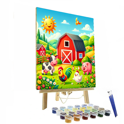 Vibrant Farmyard Fun Paint By Numbers