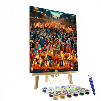 Day Of The Dead Festival - Mexico City Painting By Numbers Kit