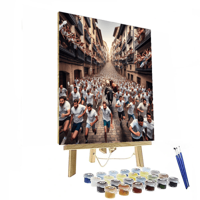 San Fermín Festival - Pamplona, Spain Painting By Numbers Kit