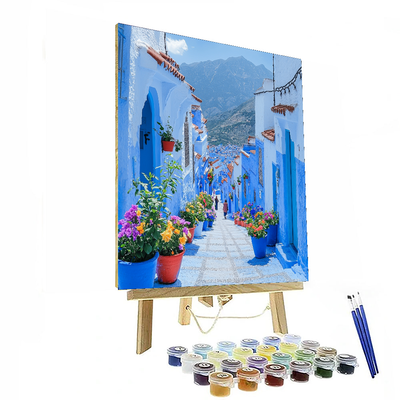 The Blue City Of Chefchaouen DIY Paint By Numbers