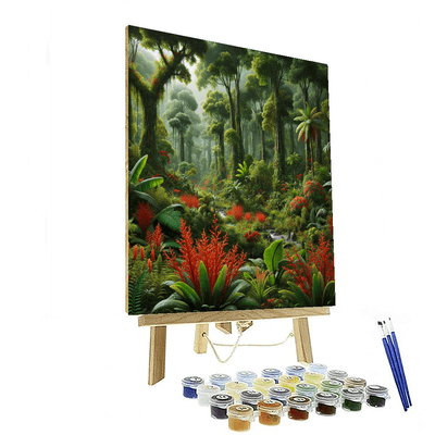 Exotic Jungle Retreat DIY Paint By Numbers