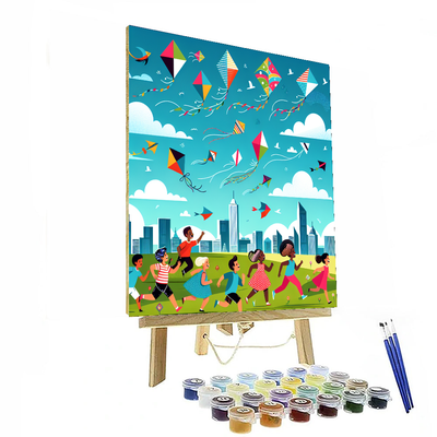 Kite Flying Fun Painting Number Kit