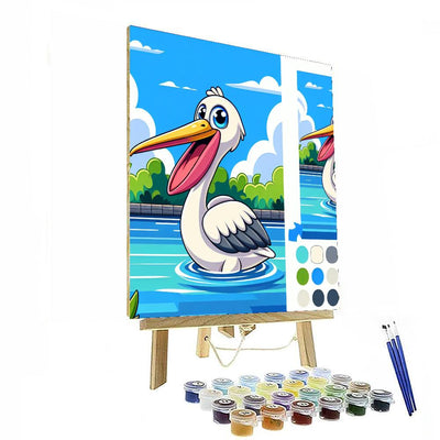 Playful Pelican DIY Paint By Numbers