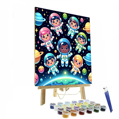 Joyful Space Explorers Paint By Color