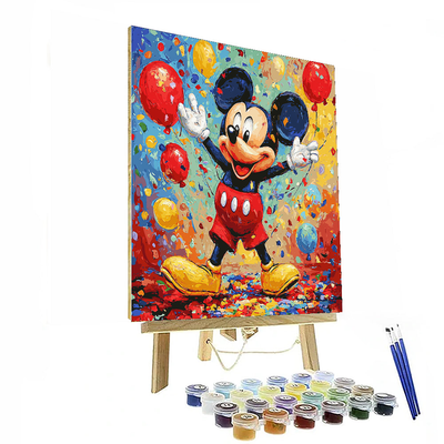 Mickey Mouse's Clubhouse Celebration - Disney Inspired Paint By Number