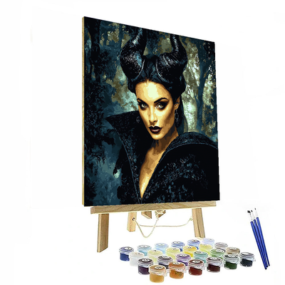 Angelina Jolie: The Fearless Spirit Of Maleficent Paint By Color