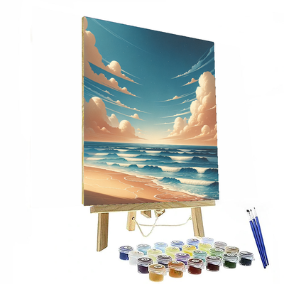 Soothing Coastal Waves Paint By Numbers Art