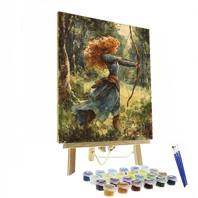 Brave Princess Merida - Disney Inspired Numbered Painting Kits