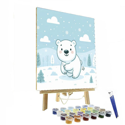 Whimsical Polar Bear Adventure Numbered Painting Kits