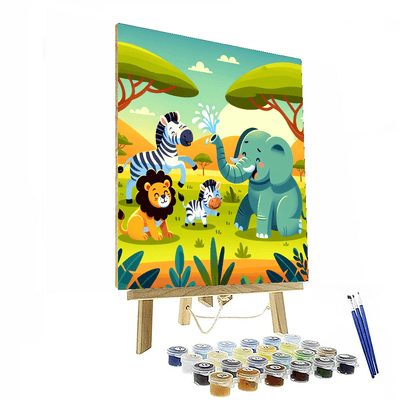 Wild Animal Adventures Number Painting