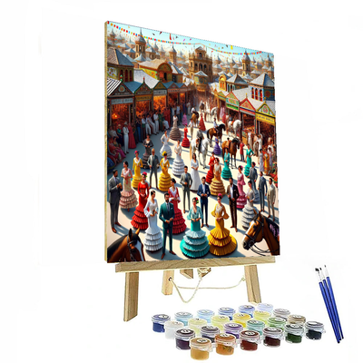 Seville April Fair - Spain Numbered Painting Kits