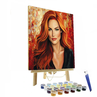 Jessica Chastain: The Radiance Of Redhead Resilience Paint By Number