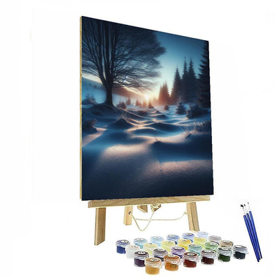 Gentle Winter Evening Painting By Numbers Kit