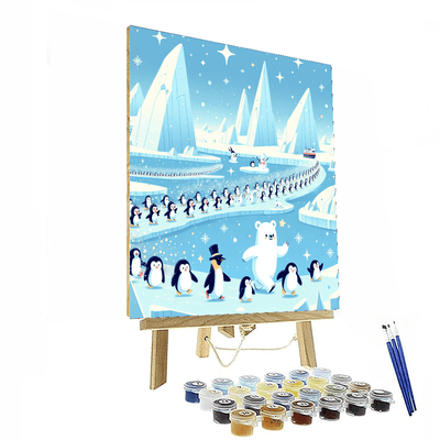 Polar Pals Parade Painting Number Kit