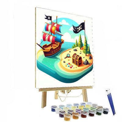 Pirate Adventure Voyage Painting Number Kit