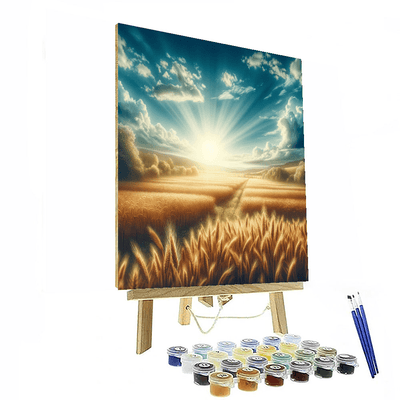 Golden Wheat Fields Paint By Color