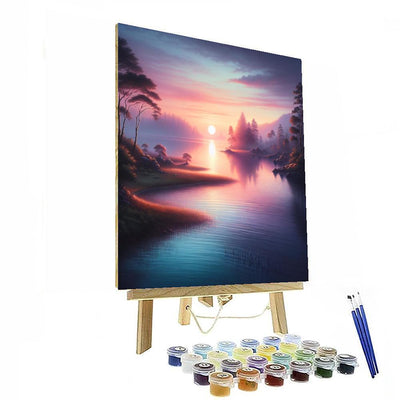 Sunrise Over Tranquil Waters Paint By Numbers