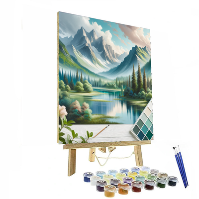 Blissful Mountain Escape Paint By Numbers Kits