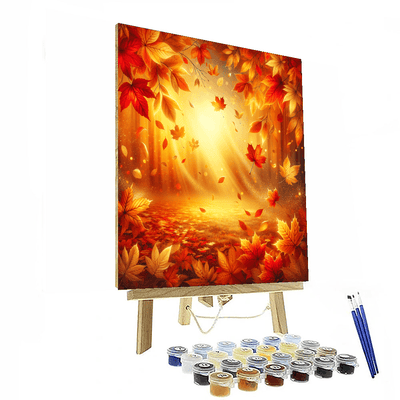 Glistening Autumn Leaves Paint By Numbers