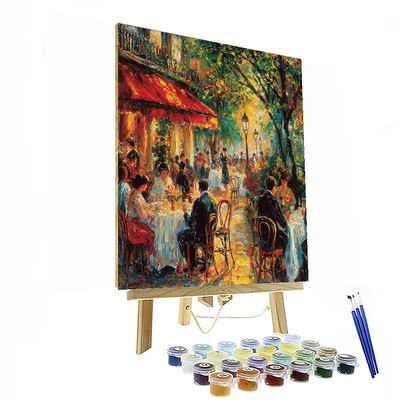 Pierre-Auguste Renoir Inspired Café De Flore  DIY Paint By Numbers