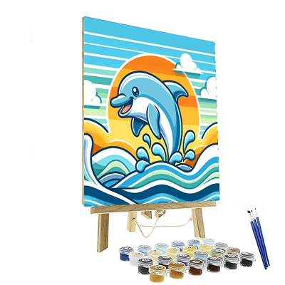 Giggling Dolphin Numbered Painting Kits