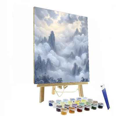 Zhao Mengfu Inspired Dancing Clouds  Painting By Numbers Kit