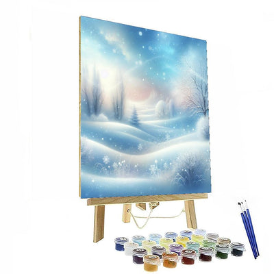 Winter Wonderland Snowfall Number Painting