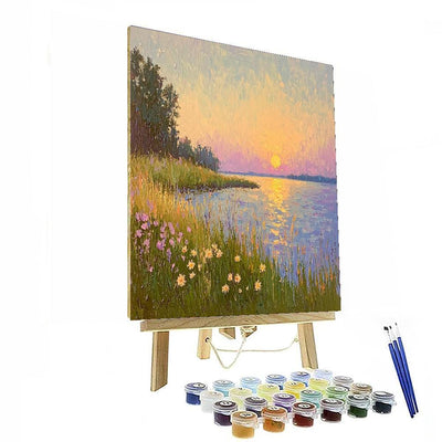 Claude Monet Inspired Monet's Enchanted Twilight  Numbered Painting Kits