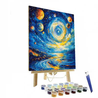 Vincent Van Gogh Inspired Celestial Whirls  Paint By Numbers Art