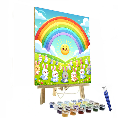 Bright Rainbow Dreams Painting By Numbers Kit